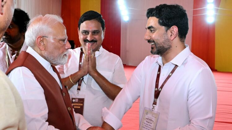 'भारत में एक नामो मिसाइल है': टीडीपी के नारा लोकेश ने पाकिस्तान को पम मोदी को चिल्लाने के साथ चेतावनी दी