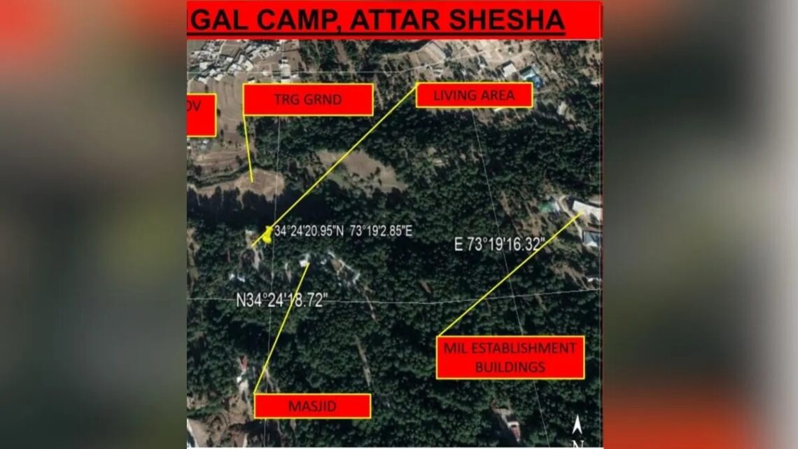 सैटेलाइट इमेज से पता चलता है कि पोक में लश्कर-ए-तबीबा प्रशिक्षण शिविर है।