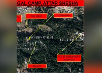 सैटेलाइट इमेज से पता चलता है कि पोक में लश्कर-ए-तबीबा प्रशिक्षण शिविर है।