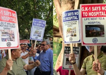 दिल्ली: ग्रेटर कैलाश निवासियों ने क्षेत्र में आगामी निजी अस्पताल का विरोध किया, यातायात और शोर की चिंताओं का हवाला दिया
