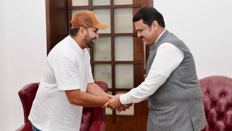रोहित शर्मा ने महाराष्ट्र सीएम देवेंद्र फडनवीस से मुलाकात की, परीक्षण सेवानिवृत्ति की घोषणा के बाद