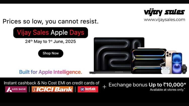 विजय बिक्री Apple दिनों की बिक्री 2025: iPhones और मैकबुक सीमित अवधि के लिए भारी कीमत में कटौती करते हैं