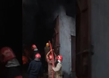 दिल्ली: बवाना में कारखाने में आग टूट जाती है, 17 फायर टेंडर स्पॉट पर | वीडियो