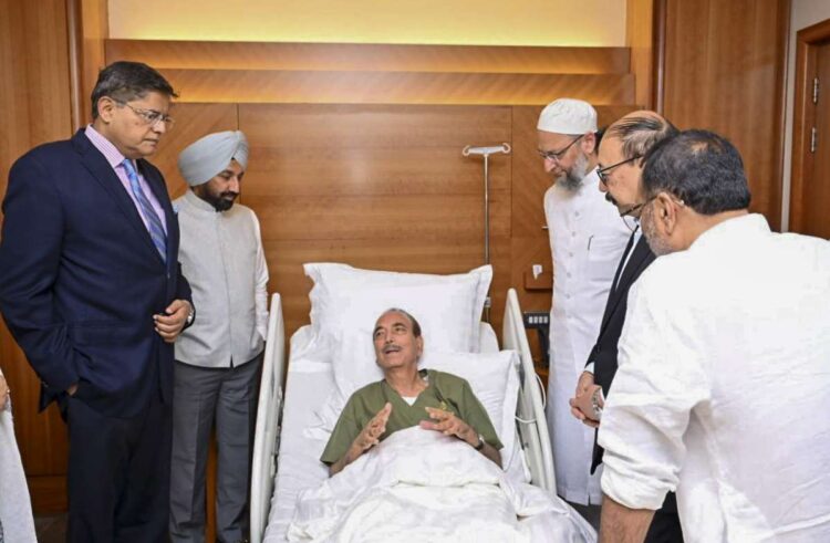 गुलाम नबी आज़ाद ने कुवैत अस्पताल से स्वास्थ्य अद्यतन साझा किया: 'अच्छी तरह से पुनर्प्राप्त करना, सभी परीक्षा परिणाम सामान्य हैं'
