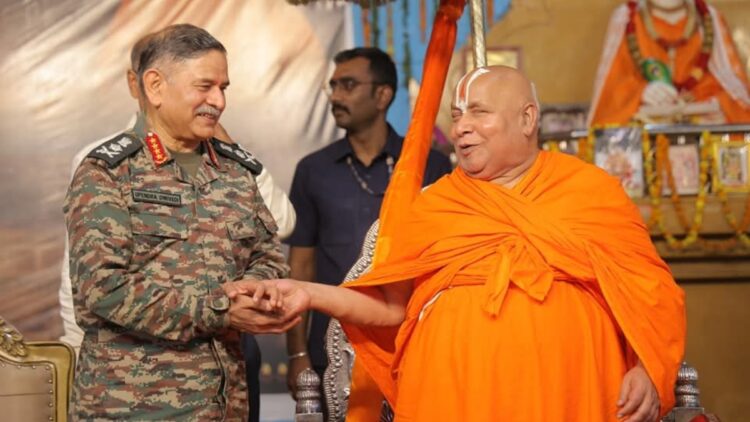 'मुजे पोक चाहेय दक्षिना मी ...': जगदगुरु राम्बाद्रचार्य को भारतीय सेना के प्रमुख जनरल उपेंद्र द्विवेदी से