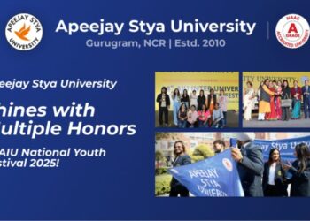 Apeejay Stya University जीडी गोयनका वार्षिक खेल महोत्सव में फुटबॉल गौरव