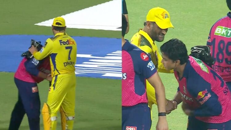 CSK बनाम RR: Vaibhav Suryavanshi वायरल पोस्ट मैच के क्षण में धोनी के पैरों को छूता है; राजस्थान रॉयल्स ने 6 विकेट से सीएसके को थ्रैश किया
