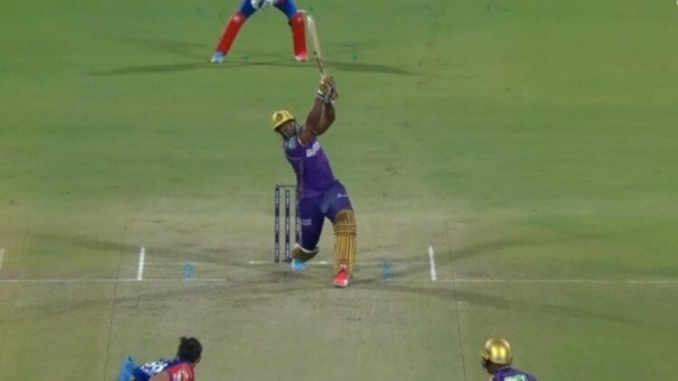 IPL 2025, DC बनाम KKR: आंद्रे रसेल अपने जन्मदिन पर 106-मीटर छह को तोड़ता है, स्टार्क के पूर्ण टॉस को दंडित करता है