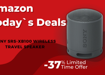 Sony SRS-XB100 पोर्टेबल ब्लूटूथ स्पीकर-$ 22 बचत और 37% की छूट के साथ वाटरप्रूफ ऑडियो!