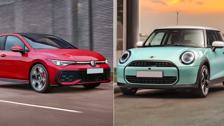 VW गोल्फ GTI बनाम मिनी कूपर एस - लक्जरी हैचबैक की लड़ाई