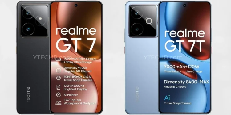 अनन्य - Realme GT 7 और GT 7T स्पेक्स और प्राइस लीक!
