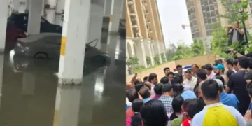 जीवन के लिए खतरा, गाजियाबाद में प्रेटेक ग्रैंड सोसाइटी में संपत्ति की हानि के रूप में सीवेज वाटर में प्रवेश करता है, बिल्डर बुक किया गया