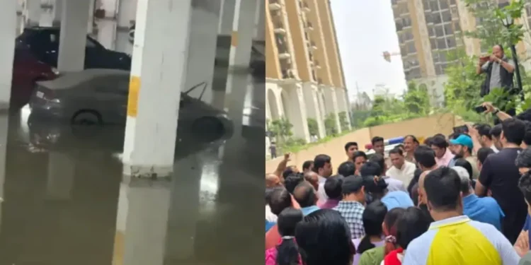 जीवन के लिए खतरा, गाजियाबाद में प्रेटेक ग्रैंड सोसाइटी में संपत्ति की हानि के रूप में सीवेज वाटर में प्रवेश करता है, बिल्डर बुक किया गया