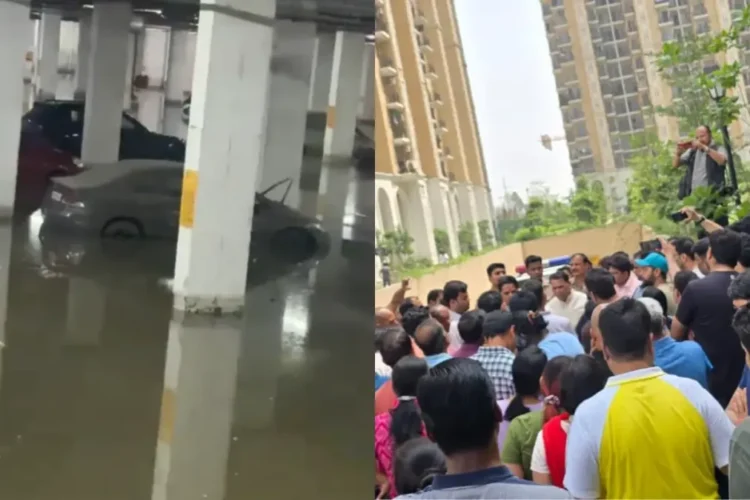 जीवन के लिए खतरा, गाजियाबाद में प्रेटेक ग्रैंड सोसाइटी में संपत्ति की हानि के रूप में सीवेज वाटर में प्रवेश करता है, बिल्डर बुक किया गया