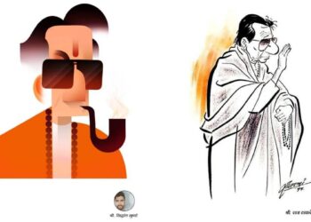 जैसा कि बाल ठाकरे के ऊपर सेनस स्क्वैबल, कार्टूनिस्टों का एक समूह चुपचाप अपनी अन्य विरासत को संरक्षित कर रहा है