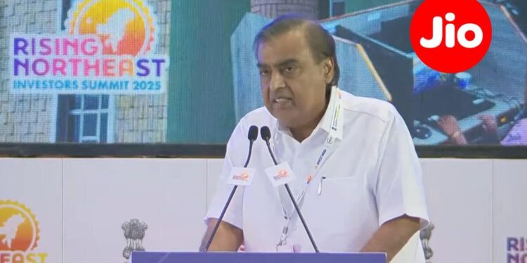रिलायंस जियो ने 90 प्रतिशत आबादी को पूर्वोत्तर भारत में 5 जी के साथ कवर किया