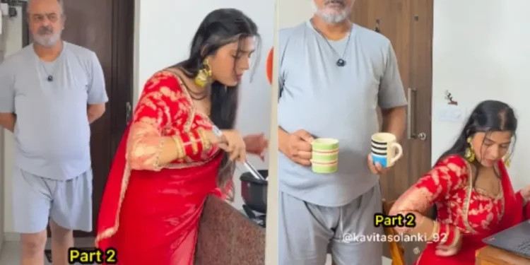 वायरल वीडियो: अल्टीमेट सासुर! पिता में पिता और पुत्र को बचाने के लिए पत्नी और पुत्र को ले जाता है, नेटिज़ेंस पराक्रमी प्रभावित