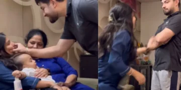 वायरल वीडियो: आदमी माँ और बच्चे के सामने पत्नी को चिढ़ाता है, माँ की सहानुभूति दृष्टिकोण ने नेटिज़ेंस को विस्मित किया