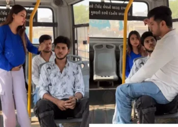 वायरल वीडियो: गर्भवती महिला आदमी को बस में सीट खाली करने के लिए कहती है; उसकी अशिष्ट कार्रवाई एक और व्यक्ति को नाराज करती है, यह वही है जो वह आगे करता है