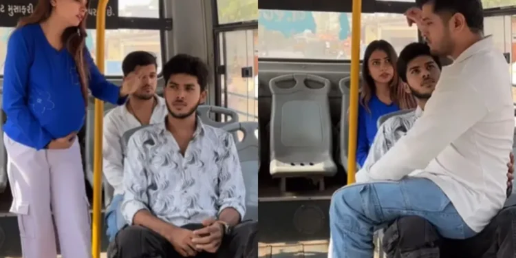 वायरल वीडियो: गर्भवती महिला आदमी को बस में सीट खाली करने के लिए कहती है; उसकी अशिष्ट कार्रवाई एक और व्यक्ति को नाराज करती है, यह वही है जो वह आगे करता है