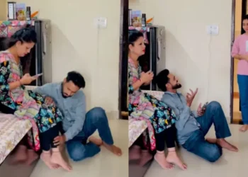 वायरल वीडियो: घनघोर सीजजती! बहन भाई के कमरे में चलती है, उसे पत्नी के पैरों पर पाता है, उसकी प्रतिक्रिया वायरल हो जाती है