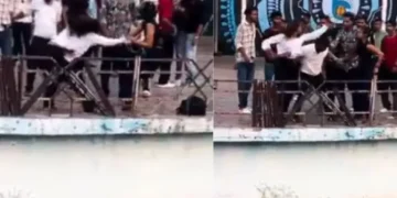 वायरल वीडियो: डब्ल्यूडब्ल्यूई रील पर लड़ाई! लड़कियां इसे खुले में लड़ती हैं, दर्शकों ने वीडियो बनाया