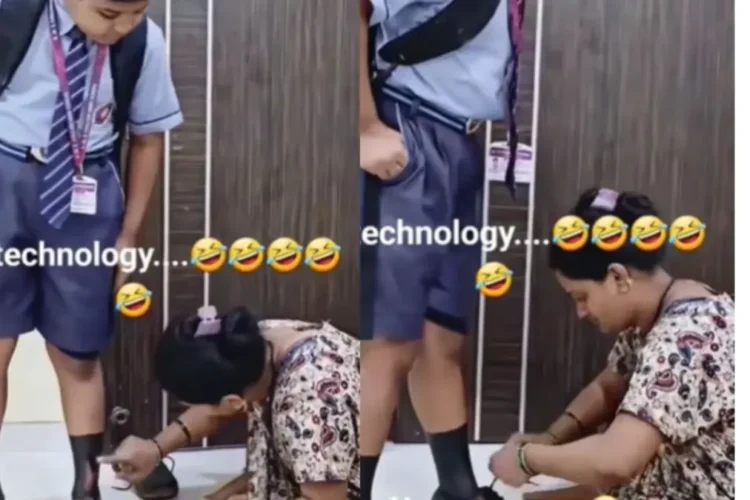 वायरल वीडियो: देसी जुगाद! माँ मोजे को नया अर्थ देती है, जो उसका बेटा पहनता है वह वायरल हो जाता है