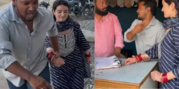 वायरल वीडियो: निराश पति पत्नी को दर्जी में ले जाता है, उसे अपनी जीभ को सिलाई करने के लिए कहता है, दर्जी की प्रतिक्रिया वायरल