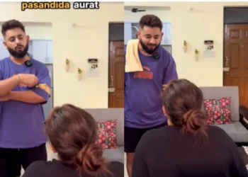 वायरल वीडियो: पति पत्नी से घरेलू कामों के बारे में पूछता है, वह कर्तव्यपरायणता से जवाब देती है, फिर ऐसा होता है, जाँच करें