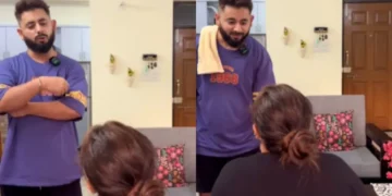 वायरल वीडियो: पति पत्नी से घरेलू कामों के बारे में पूछता है, वह कर्तव्यपरायणता से जवाब देती है, फिर ऐसा होता है, जाँच करें