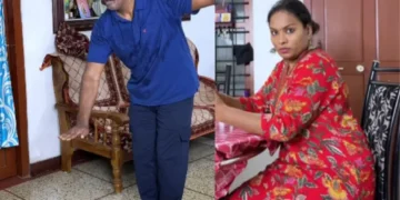 वायरल वीडियो: पत्नी योग का अभ्यास करती है, पति सेल्फी लेता है, इसे स्थिति में डालता है, बायवी फायर, चेक क्यों?