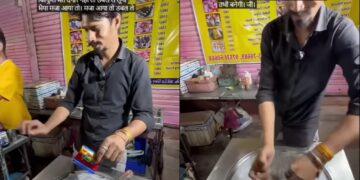 वायरल वीडियो: पीक आग्रह! दुकानदार ने आइसक्रीम के लिए विमल पान मसाला जोड़ते हैं, नेटिज़ेन कहते हैं 'अजय देवगन सी बाचा के'
