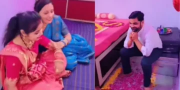 वायरल वीडियो: बहन और भाभी भाई के कमरे में अपने सुहाग्राट पर सोने के लिए चलते हैं, भाई की प्रतिक्रिया वायरल हो जाती है