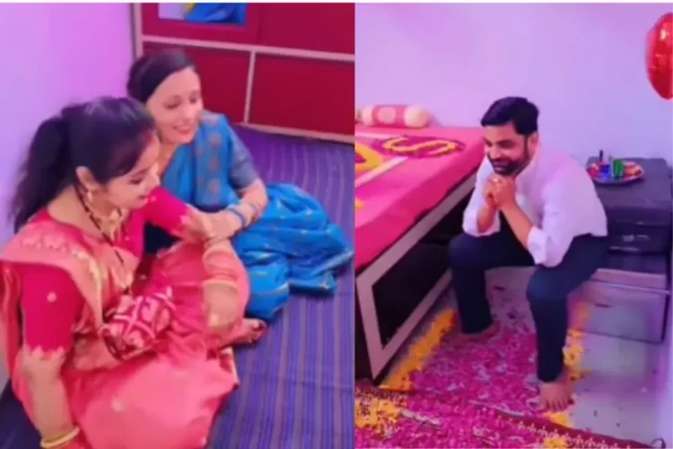 वायरल वीडियो: बहन और भाभी भाई के कमरे में अपने सुहाग्राट पर सोने के लिए चलते हैं, भाई की प्रतिक्रिया वायरल हो जाती है