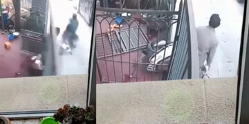 वायरल वीडियो: यामराज छुट्टी पर! स्कूटर के बाद आदमी ने मौत को अचानक गेट से बाहर आने के दौरान अपने वाहन को हिट किया, घड़ी