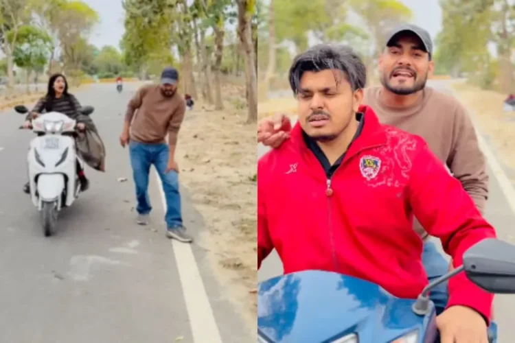 वायरल वीडियो: लड़की लड़के को लंगड़ा करने के लिए लिफ्ट प्रदान करता है, वह मदद से इनकार करता है, जिस कारण से वह उसे झटके देता है
