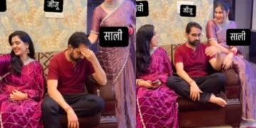 वायरल वीडियो: साली ने मजाक में जिजू से सिरदर्द के बारे में पूछा, वह अपनी पत्नी को उंगली से इशारा करता है और यह कहता है