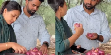 वायरल वीडियो: स्मार्ट पत्नी ने किराने की खरीदारी के दौरान पति का उपहास किया, यह है कि वह खुद को सही साबित करता है