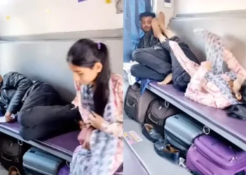 वायरल वीडियो: स्मार्टी! ट्रेन ट्रिक्स पर लड़की अपनी सीट को खाली करने के लिए लड़के की प्रतिक्रिया वायरल हो जाती है