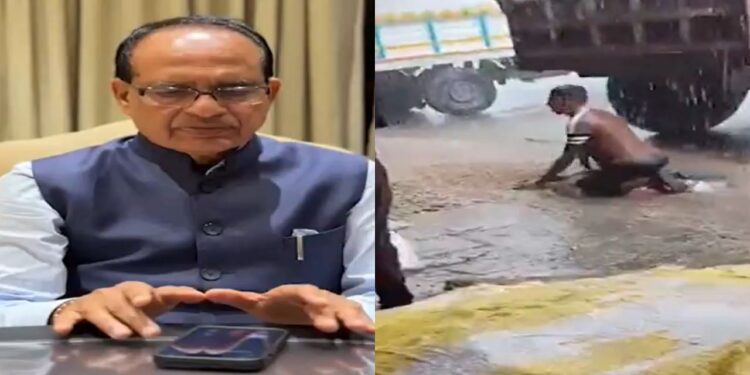 वीडियो में महाराष्ट्र किसान की बारिश से फसलों को बचाने के लिए हताश संघर्ष दिखाया गया है; कृषि मंत्री शिवराज चौहान प्रॉमिस सपोर्ट