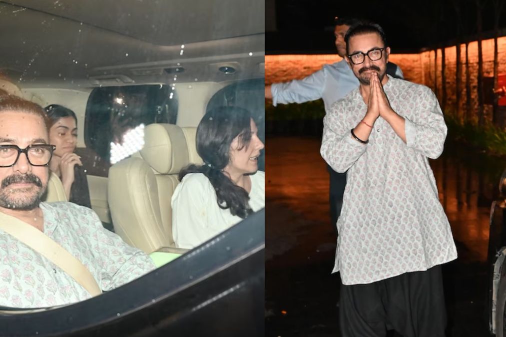 आमिर खान ने सीफ़रे ज़मीन पर पूर्व-रिलीज़ स्क्रीनिंग में जीएफ गौरी स्प्रैट के साथ देखा, नेटिज़ेंस का कहना है कि 'सलमान को।