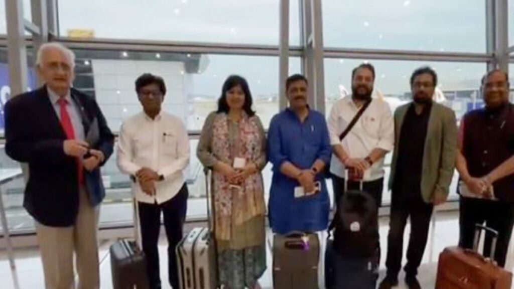 "बहुत संतुष्ट हो रहा है": संजय झा के नेतृत्व में ऑल-पार्टी प्रतिनिधिमंडल ने बहु-राष्ट्र दौरे का समापन किया, भारत के लिए प्रस्थान