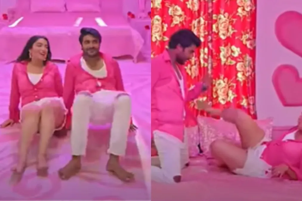 भोजपुरी गीत: 'जारा तवे देहिया' में अम्रपाली दुबे के साथ प्रदीप पांडे का भाप से भरा रोमांस लाखों में दृश्य उत्पन्न करता है, घड़ी