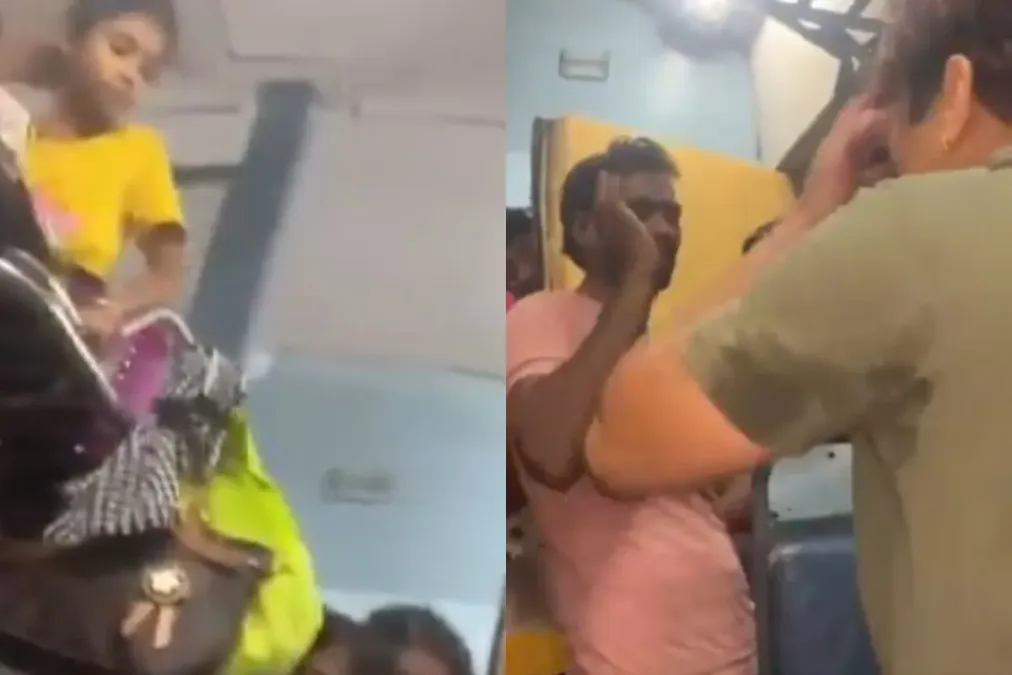 वायरल वीडियो: आदमी ट्रेन में नाबालिग लड़की के साथ दुर्व्यवहार करता है, लेडी उसे काले और नीले रंग में फेंकती है, नेटिज़ेन ने उसे किरण बेदी कहा