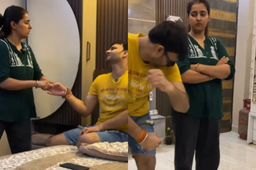 वायरल वीडियो: पत्नी पति से नृत्य करने के लिए कहती है, वह मना कर देती है, फिर वह उसे अपना सोने का हार पाने के लिए कहती है, वह रॉकेट बन जाती है ...