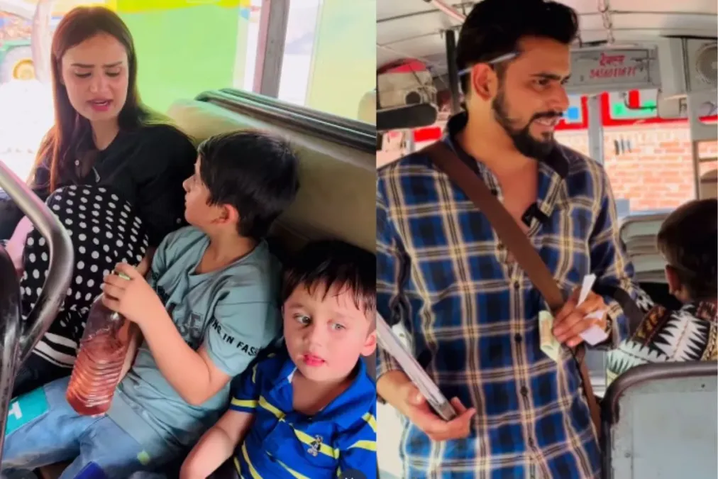 वायरल वीडियो: महिला बच्चों के टिकट लेने से बचने की पूरी कोशिश करती है, गलत उम्र के अंतराल का उल्लेख करती है, कंडक्टर की प्रतिक्रिया वायरल