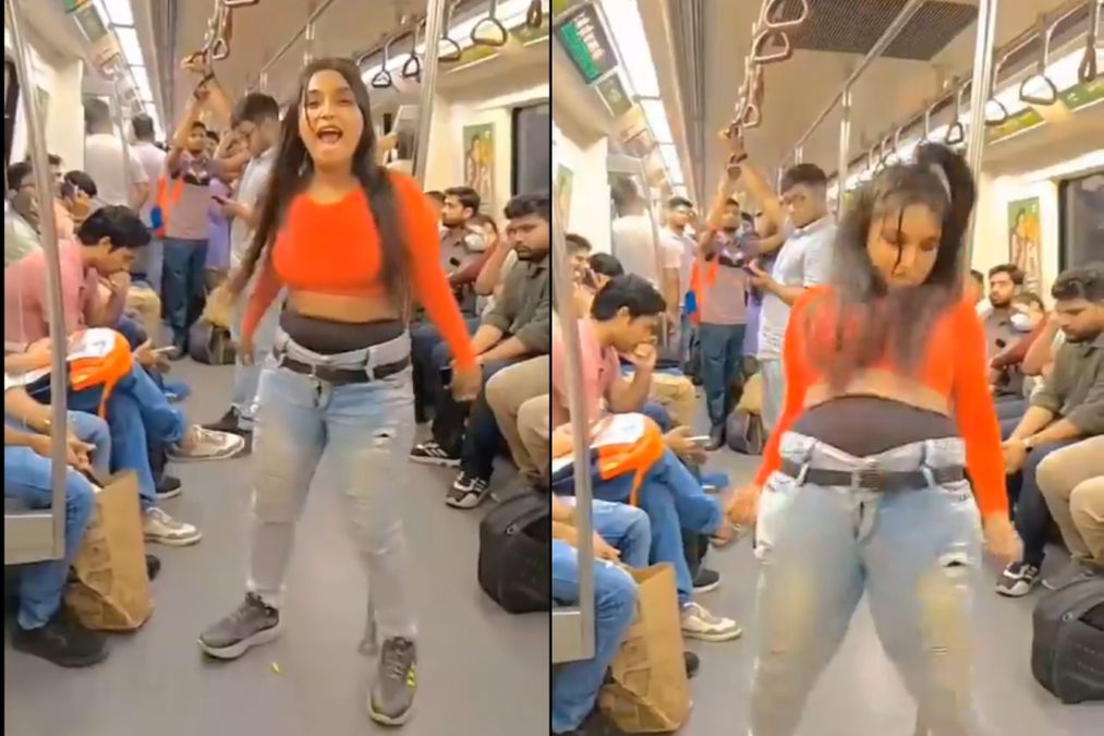 वायरल वीडियो: महिला सशक्तिकरण के नाम पर अश्लीलता! मेट्रो पर लड़की के क्रिंगवॉर्थी डांस ने नाराजगी जताई, पुरुषों को शर्म की बात है