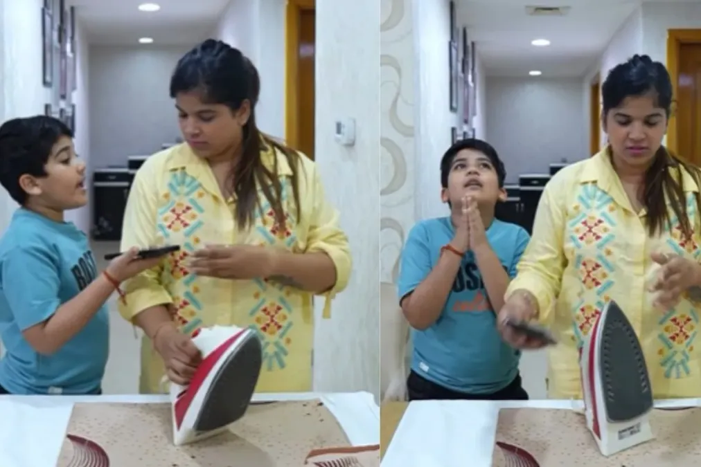 वायरल वीडियो: माँ को पता है कि उसके बेटे ने स्कूल में सबसे ऊपर है, फोन को काटते हुए कहा कि 'गलत नंबर,' नेटिज़ेन 'स्कैम है' कहता है