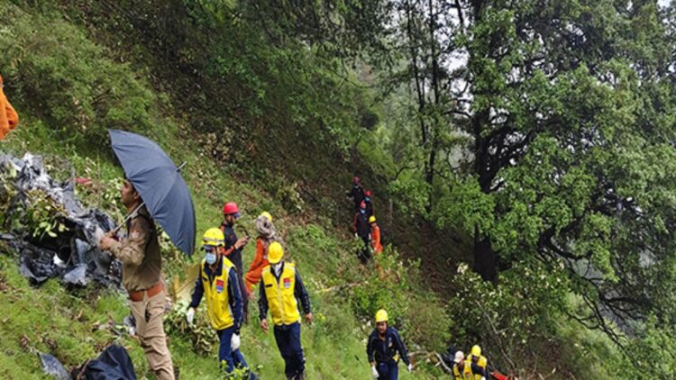 7 उत्तराखंड चॉपर क्रैश में मारे गए: एसडीआरएफ