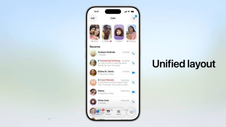 Apple WWDC 2025 लाइव: फोन ऐप को यूनिफाइड लेआउट और कॉल स्क्रीनिंग के साथ फिर से डिज़ाइन किया जाता है